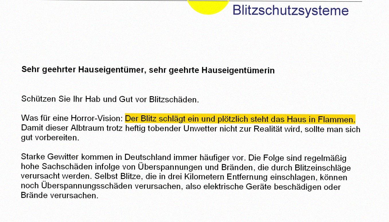 Blitzschutz